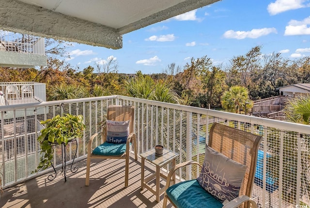 view of balcony