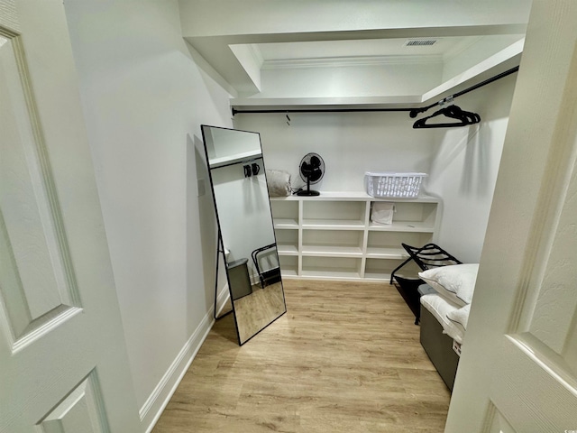 37 Geney Ln, Pawleys Island, SC 29585 - spacious closet with visible vents and light wood-style floors