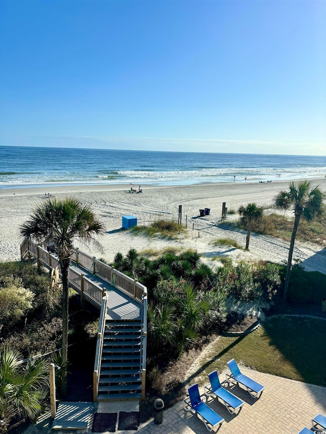 water view with a beach view