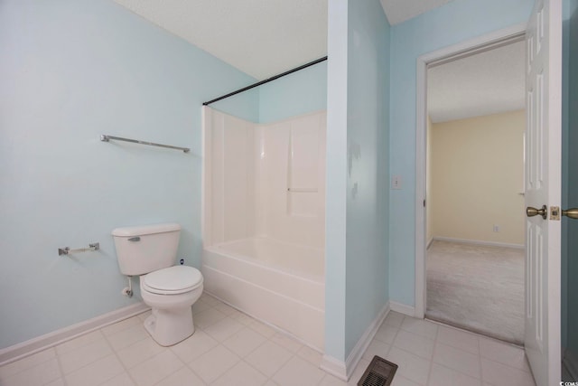 bathroom with toilet and  shower combination