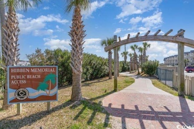 surrounding community featuring fence
