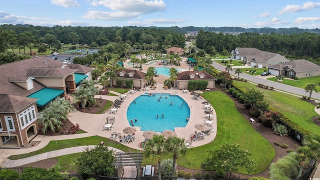 birds eye view of property