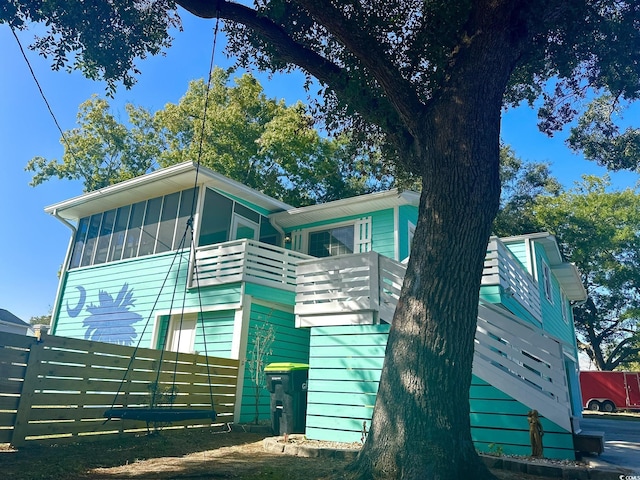 3936 Murrells Inlet Rd, Murrells Inlet, SC 29576 - view of property exterior featuring a sunroom