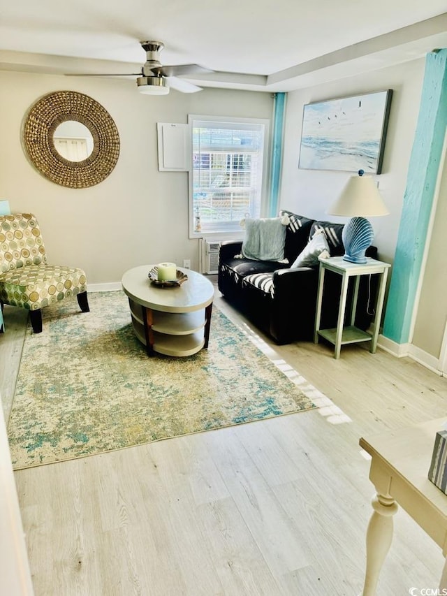 3936 Murrells Inlet Rd, Murrells Inlet, SC 29576 - living area with ceiling fan and wood finished floors