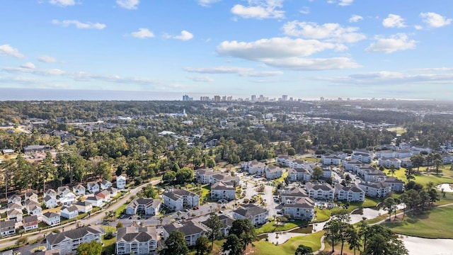 drone / aerial view with a residential view