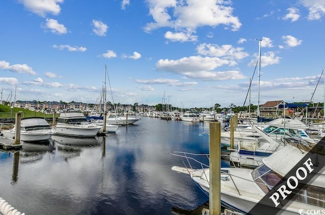 4220 Coquina Harbour Dr Unit B-11, Little River, SC 29566 - dock area with a water view and view of marina