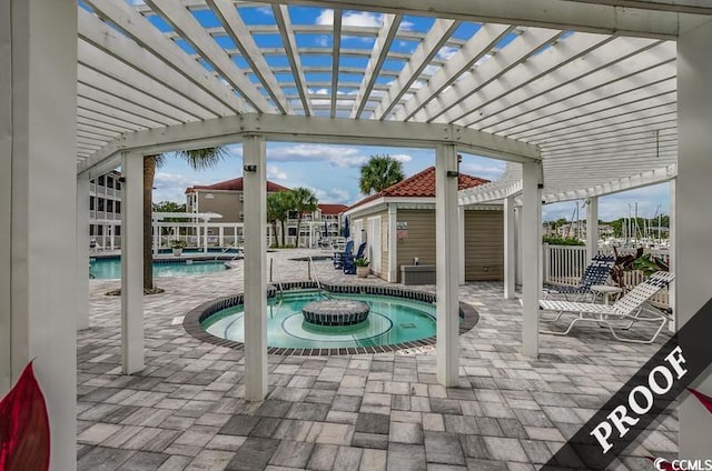 4220 Coquina Harbour Dr Unit B-11, Little River, SC 29566 - community pool with a pergola and a patio area