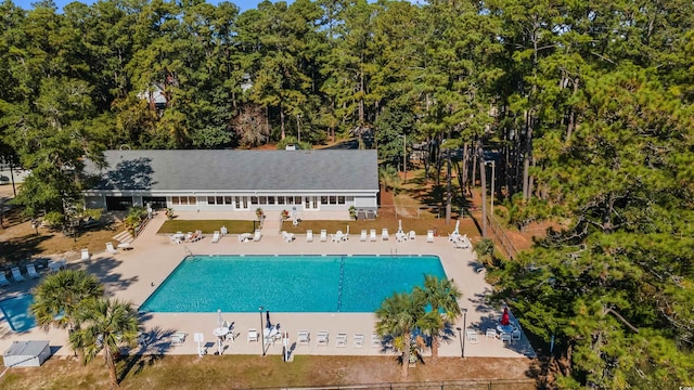 view of pool with a patio area