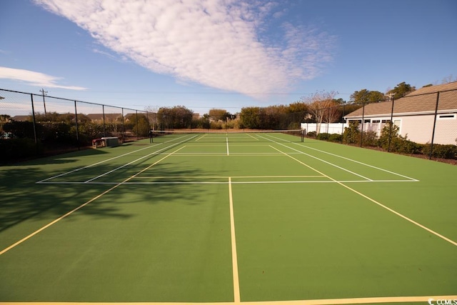 view of tennis court