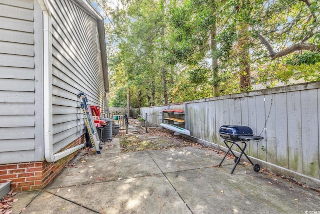 view of patio / terrace featuring area for grilling