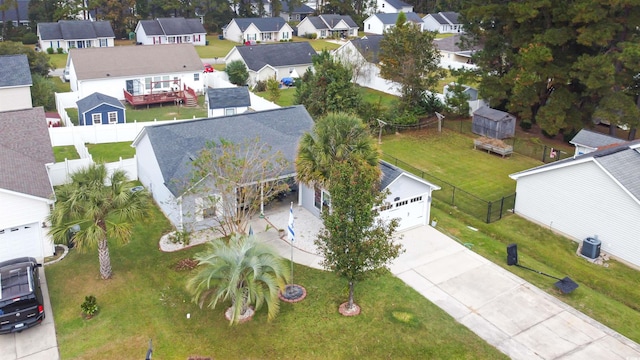 birds eye view of property