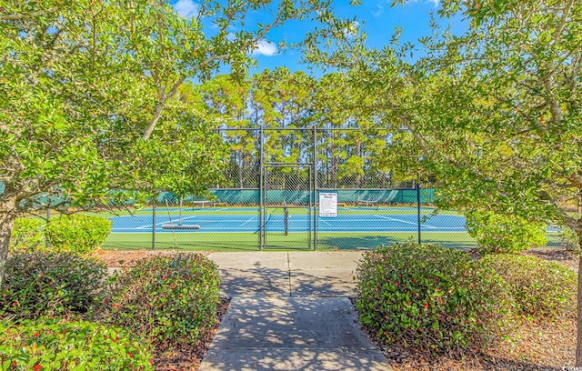 view of tennis court