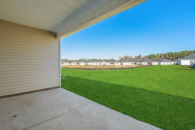 view of yard with a patio