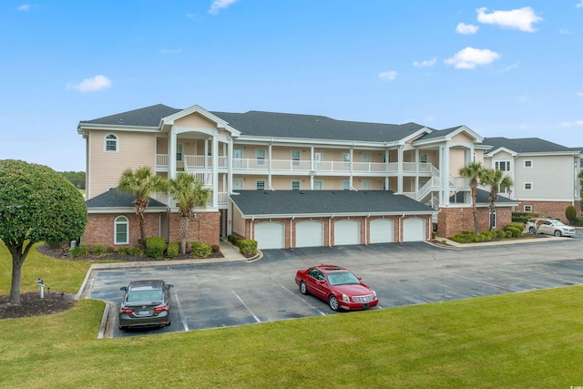 view of building exterior with a garage