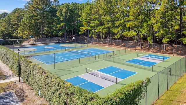 view of sport court