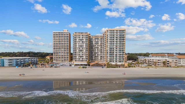 9550 Shore Dr Unit 1202, Myrtle Beach, SC 29572 - view of apartment building / complex with view of water and beach