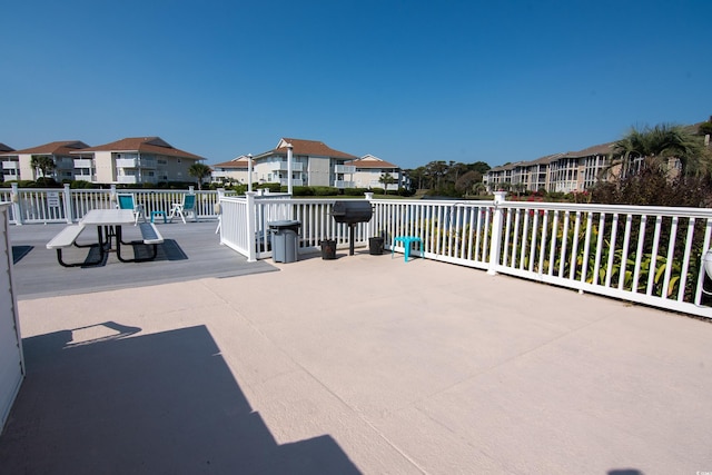 view of patio / terrace with a residential view