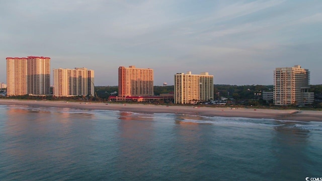 city view with a beach view and a water view