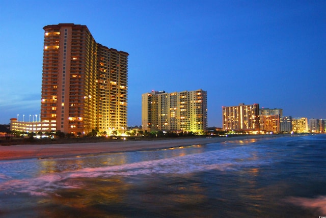 exterior space featuring a water view