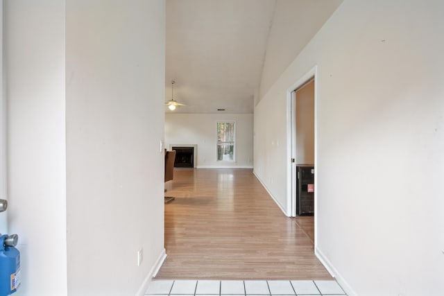 hall featuring light hardwood / wood-style floors