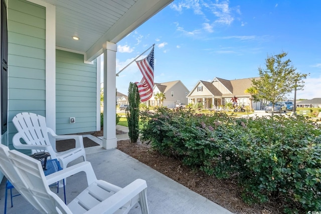 view of patio / terrace with a porch