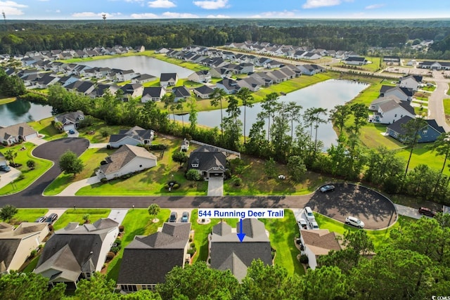 544 Running Deer Trl, Myrtle Beach, SC 29588 - aerial view of property's location featuring nearby suburban area and a nearby body of water
