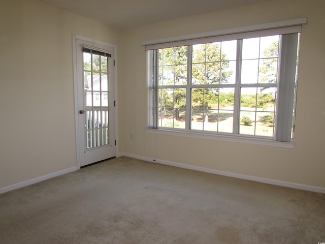 view of carpeted empty room