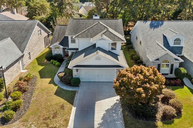 birds eye view of property