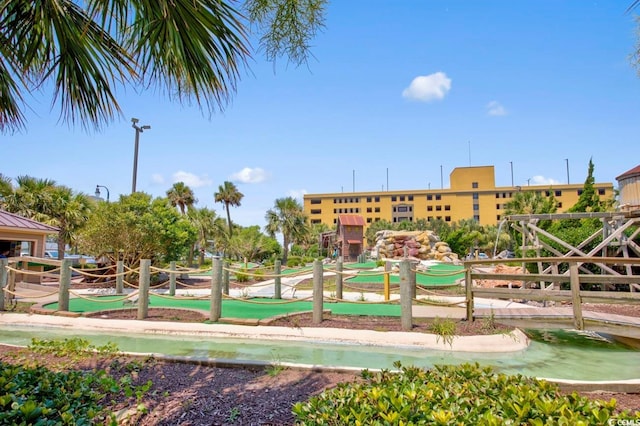 view of jungle gym