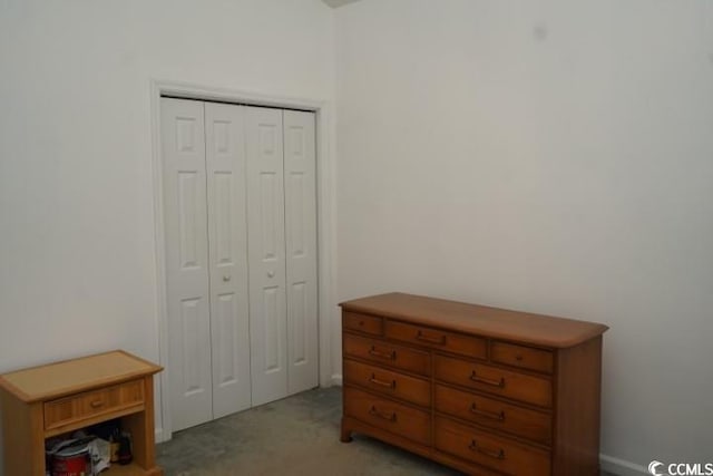 bedroom featuring a closet