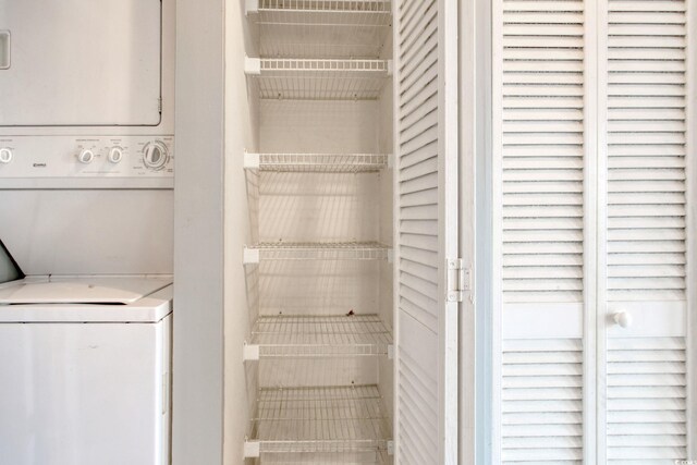 4337 Spa Dr Unit 1309, Little River, SC 29566 - washroom featuring estacked washer and dryer
