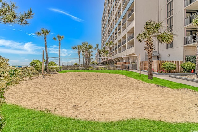 view of community with volleyball court