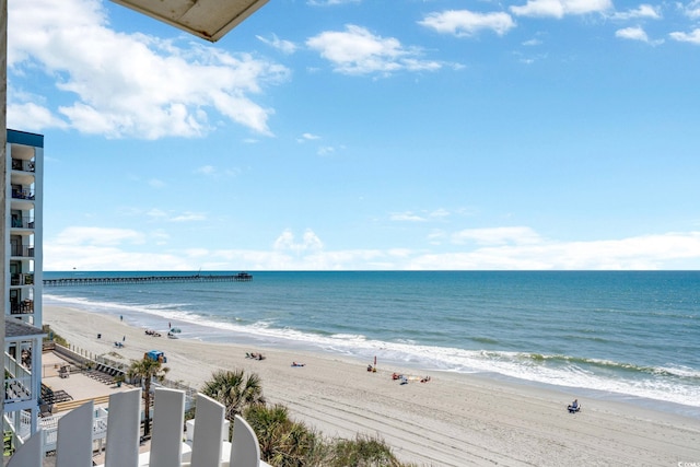 water view featuring a view of the beach