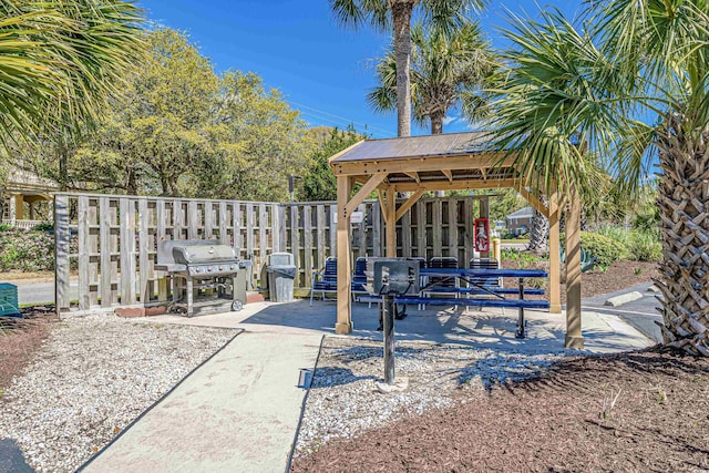 5601 N Ocean Blvd Unit C-305, Myrtle Beach, SC 29577 - view of patio featuring a grill
