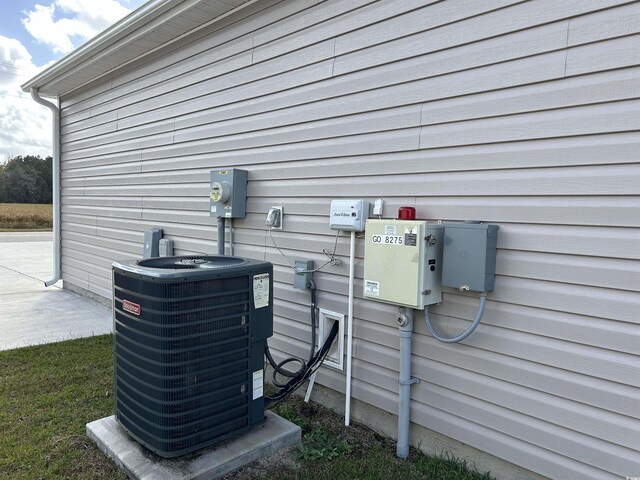 2327 King Farm Rd, Aynor, SC 29511 - exterior details with central air condition unit and electric meter