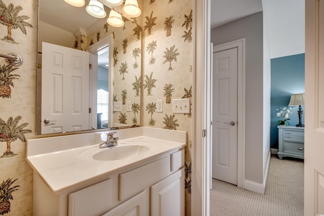 bathroom with vanity