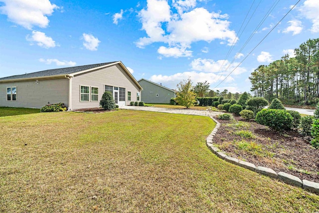 exterior space featuring a lawn