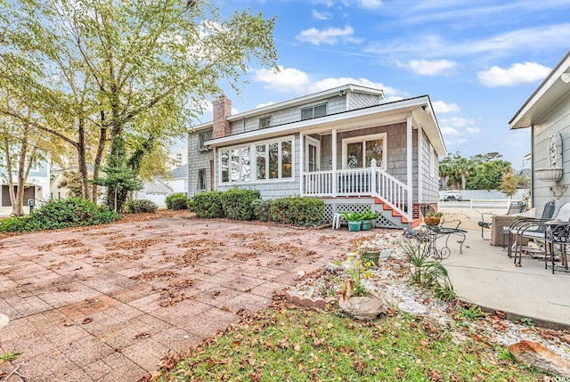 view of front of house featuring a patio area