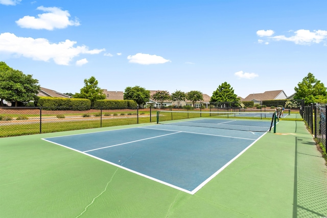 view of tennis court