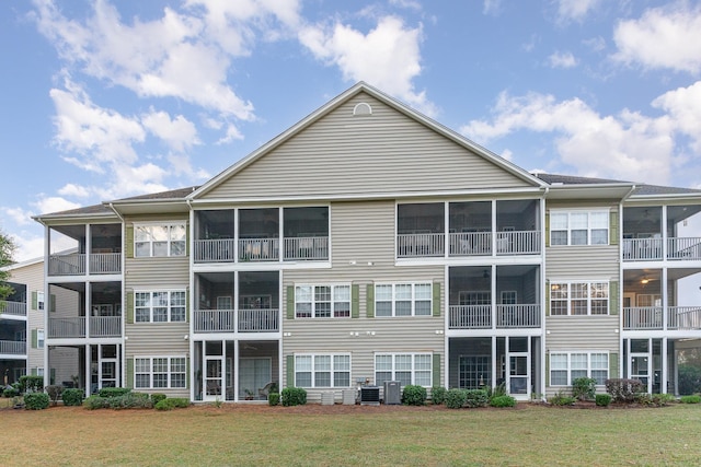 view of property with central AC