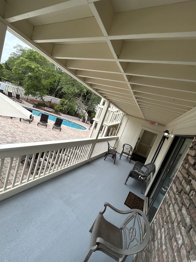 2805 N Ocean Blvd Unit 107, Myrtle Beach, SC 29577 - view of patio with fence