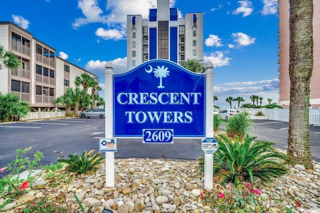 2609 S Ocean Blvd Unit 403, North Myrtle Beach, SC 29582 - community sign featuring uncovered parking