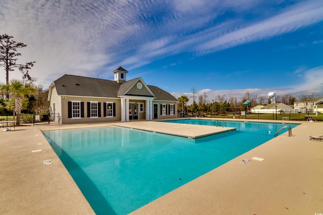 view of pool with a patio