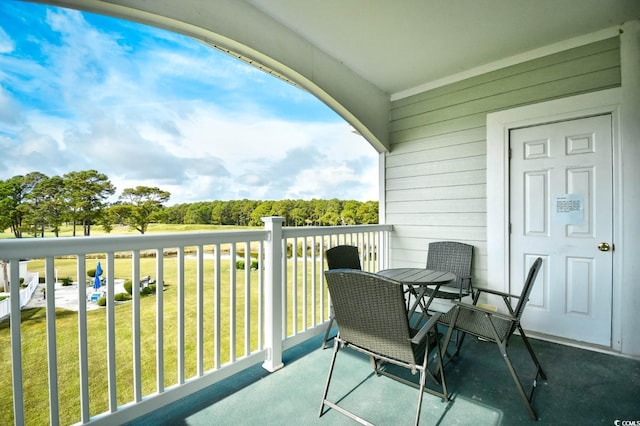 view of balcony