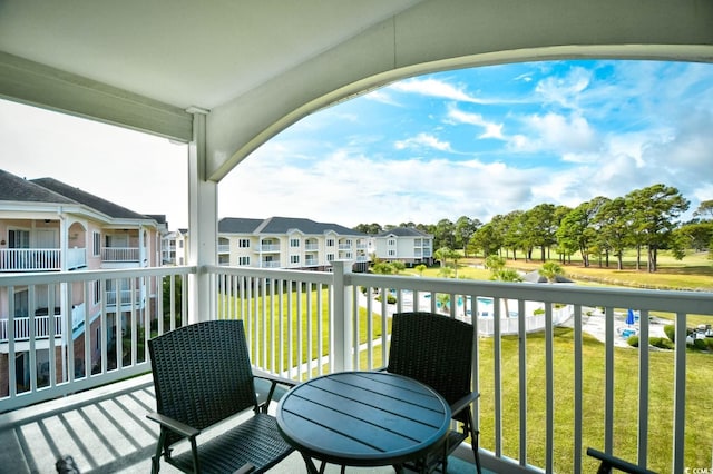 view of balcony