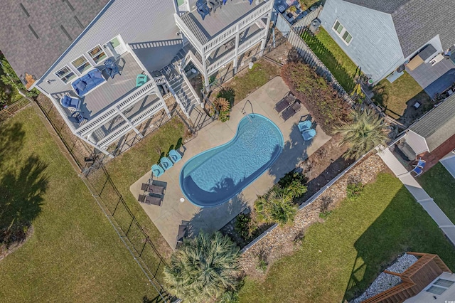 birds eye view of property