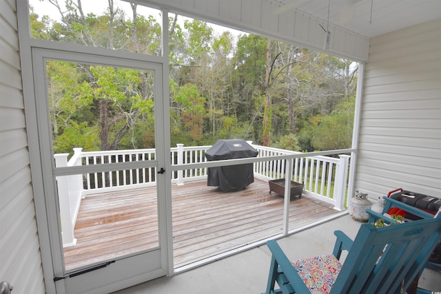 view of sunroom / solarium