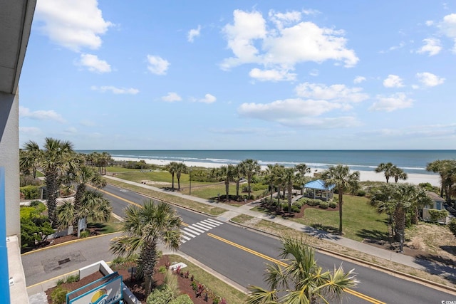 water view featuring a view of the beach