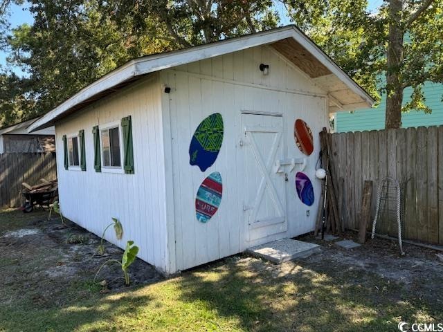 view of outbuilding