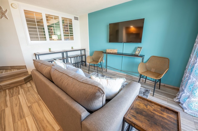 4800 S Ocean Blvd Unit 1522, North Myrtle Beach, SC 29582 - living room featuring wood finished floors